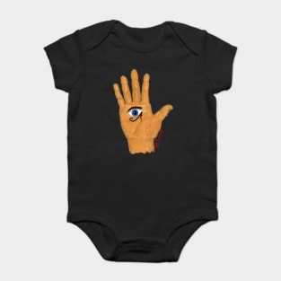 Hamsa hand with eye of Ra Baby Bodysuit